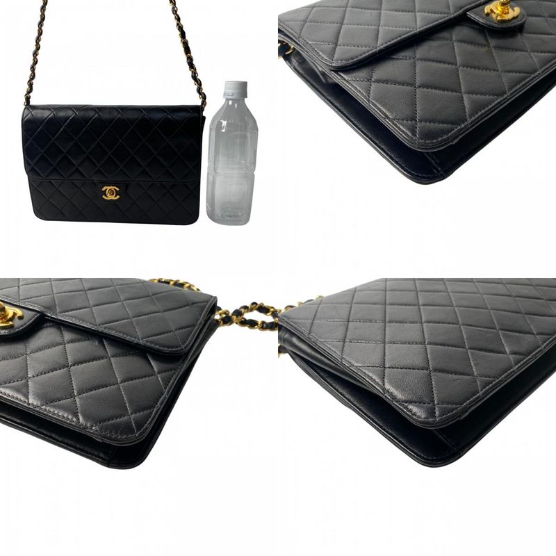 Chanel Women's Matelasse Turnlock Chain Shoulder Bag 7" Diagonal Crossbody