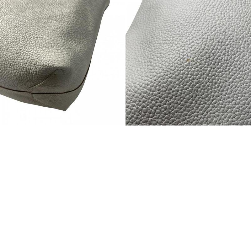 Hermes Women's Double Sens 36 Ciel Pearl Grey Tote Bag ◻Q Engraved Shoulder