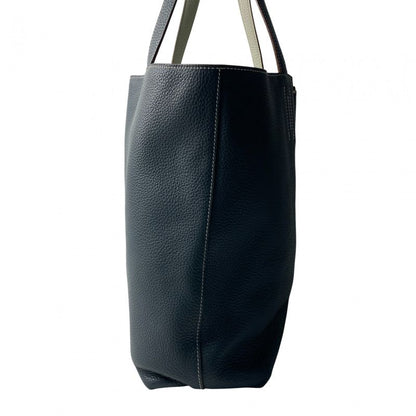 Hermes Women's Double Sens 36 Ciel Pearl Grey Tote Bag ◻Q Engraved Shoulder