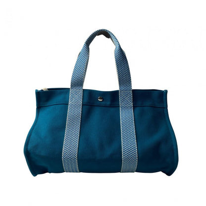 Hermes Women's Cannes MM Pouch Canvas Tote Bag