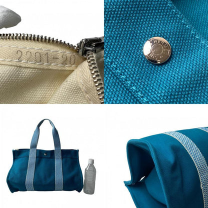 Hermes Women's Cannes MM Pouch Canvas Tote Bag