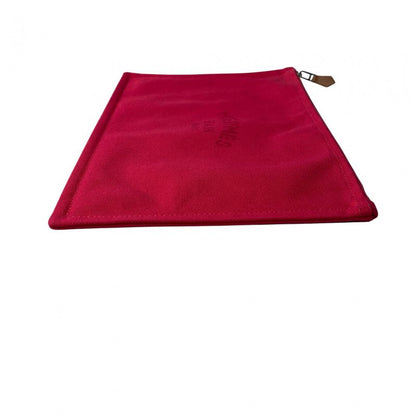 Unused Hermes Women's Flat Pouch Yachting GM Pink