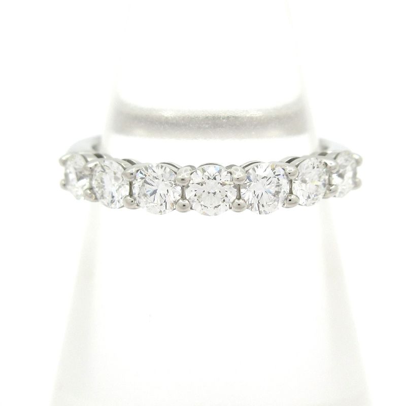 Tiffany & Co Ring Forever Band Ring / Half Eternity Pt950 X Diamonds 7P