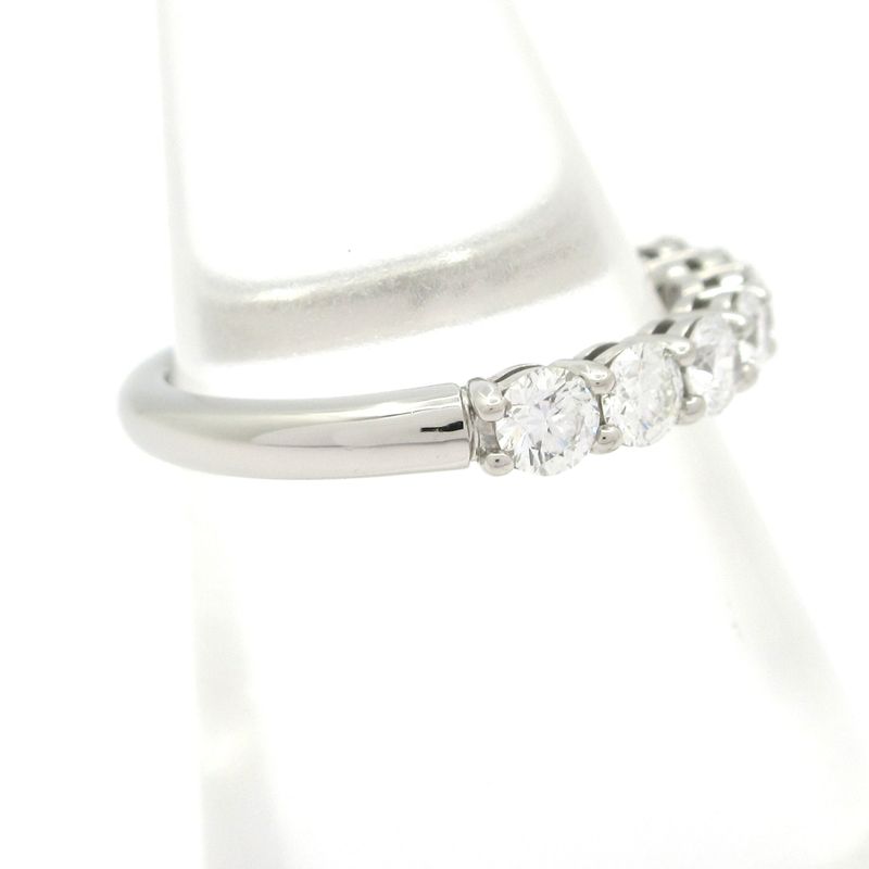 Tiffany & Co Ring Forever Band Ring / Half Eternity Pt950 X Diamonds 7P