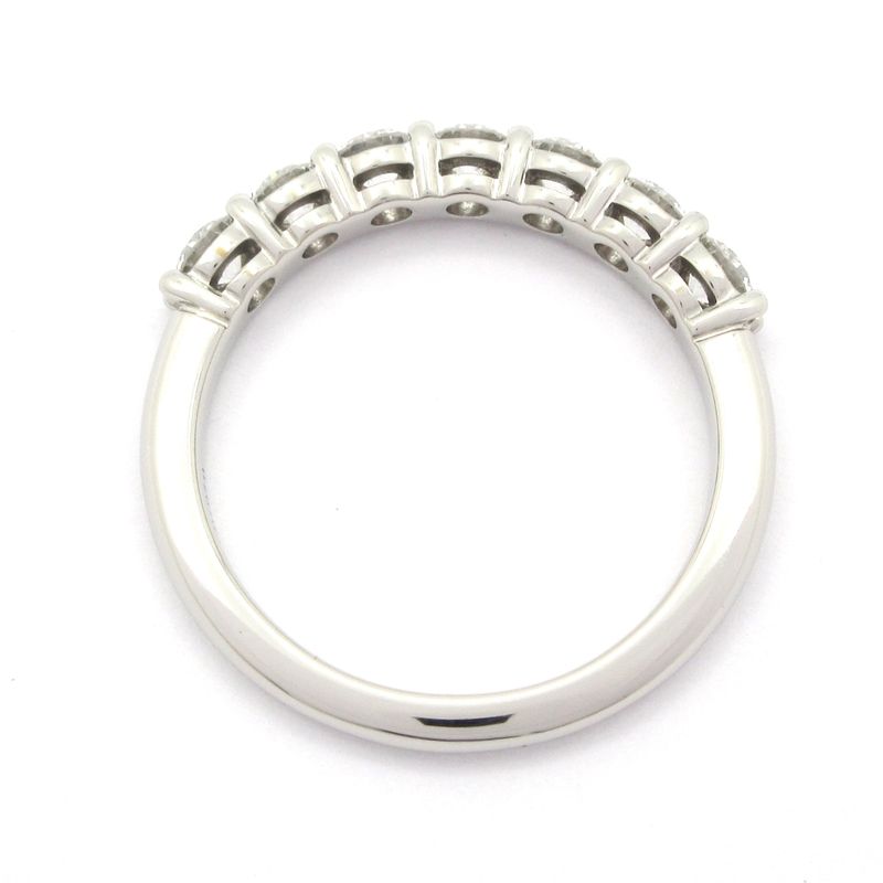Tiffany & Co Ring Forever Band Ring / Half Eternity Pt950 X Diamonds 7P