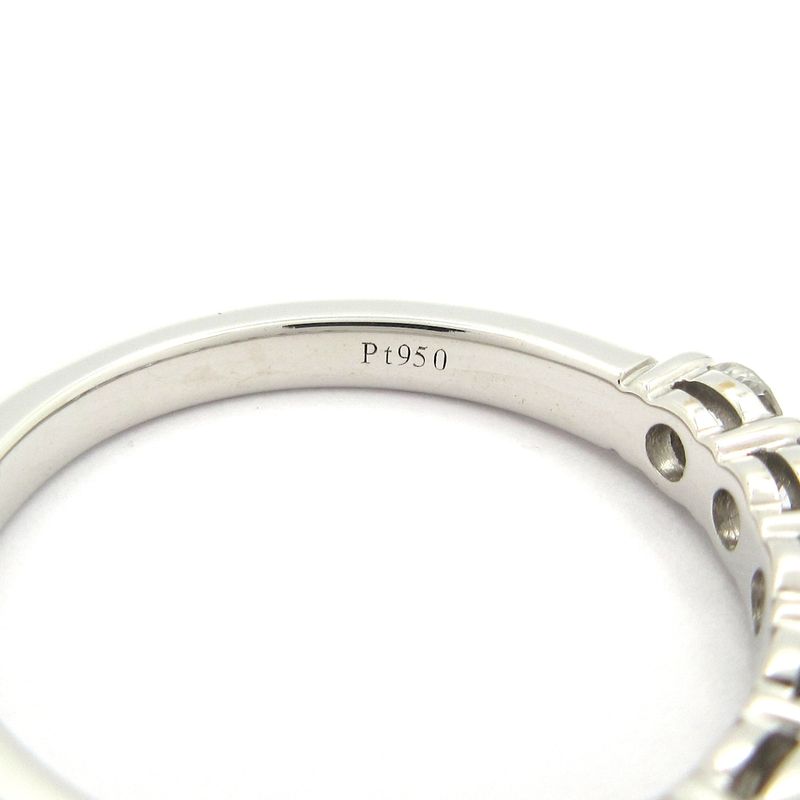 Tiffany & Co Ring Forever Band Ring / Half Eternity Pt950 X Diamonds 7P