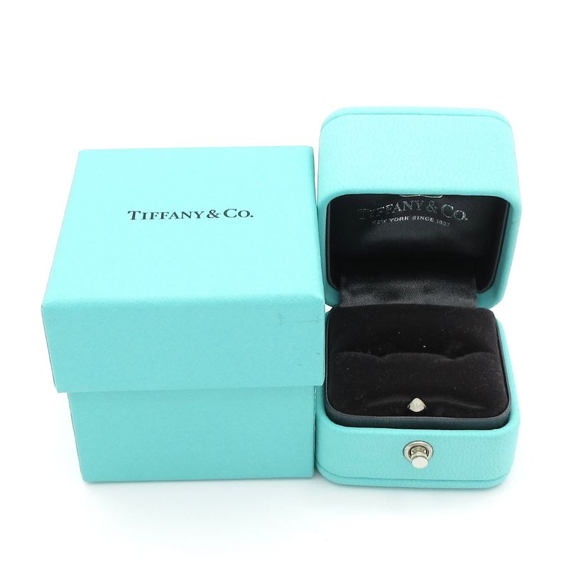 Tiffany & Co Ring Forever Band Ring / Half Eternity Pt950 X Diamonds 7P