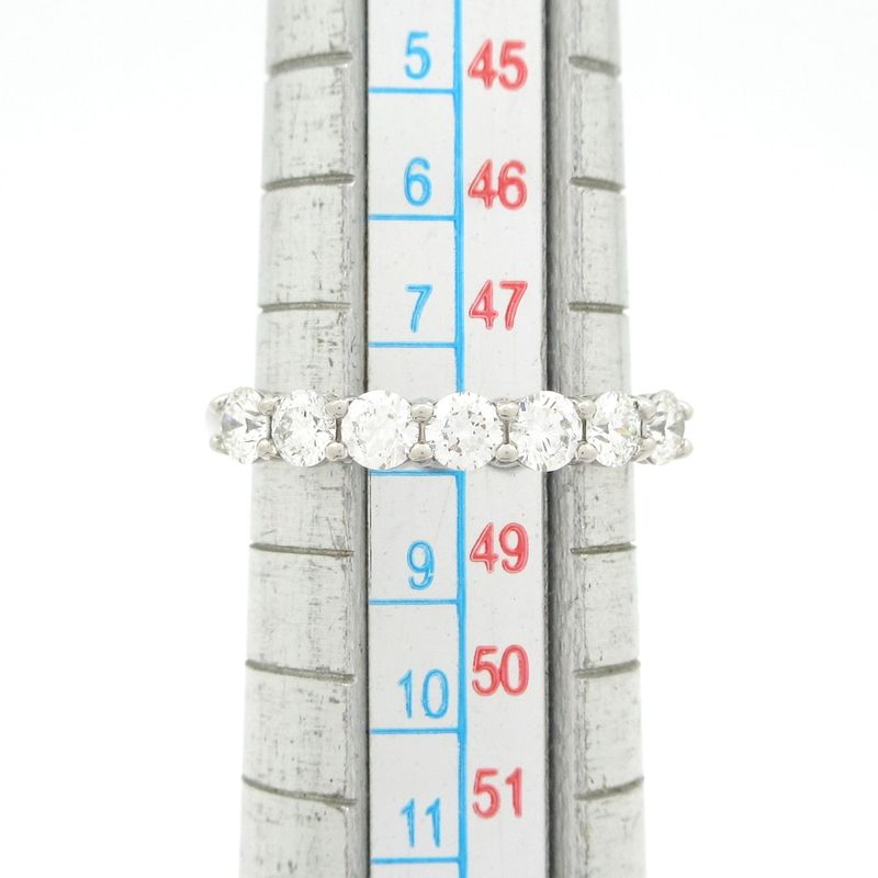 Tiffany & Co Ring Forever Band Ring / Half Eternity Pt950 X Diamonds 7P