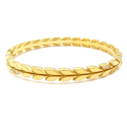 Tiffany & Co Bangle Similar Victoria Vine Hinge Bangle 18K Yellow Gold X