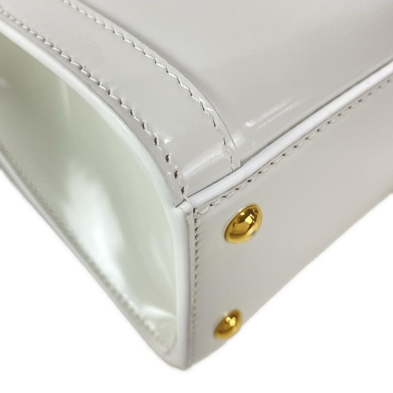 Gucci Diana Mini Tote Bag 832936 White And Light Blue Mini Bag With Plastic