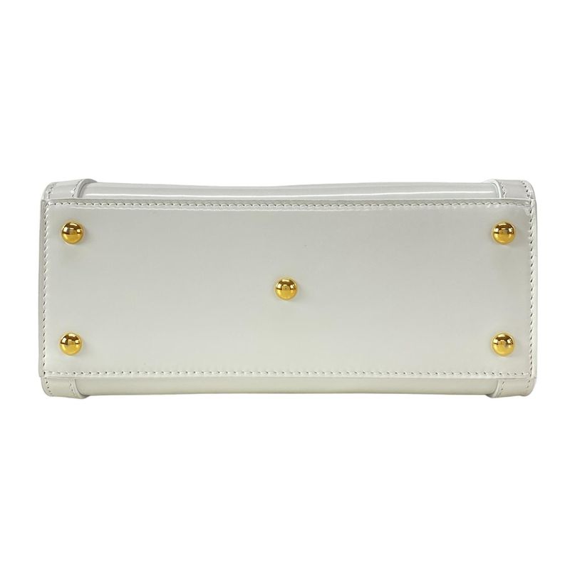 Gucci Diana Mini Tote Bag 832936 White And Light Blue Mini Bag With Plastic