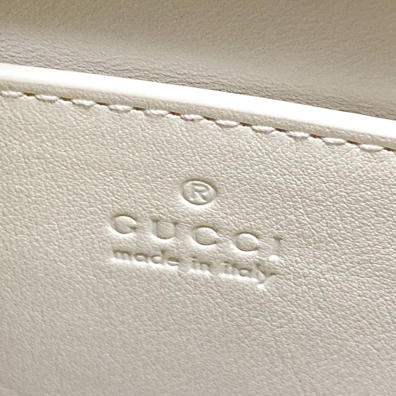 Gucci Diana Mini Tote Bag 832936 White And Light Blue Mini Bag With Plastic
