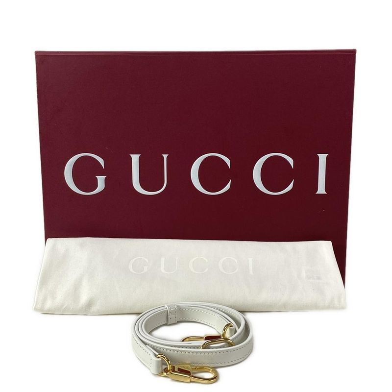 Gucci Diana Mini Tote Bag 832936 White And Light Blue Mini Bag With Plastic