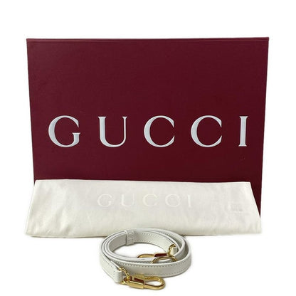 Gucci Diana Mini Tote Bag 832936 White And Light Blue Mini Bag With Plastic