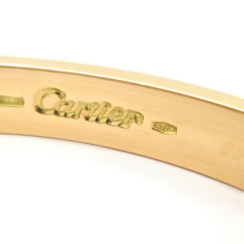 Cartier Bangle 17 Similar Love Bracelet 18K Yellow Gold Old Shape