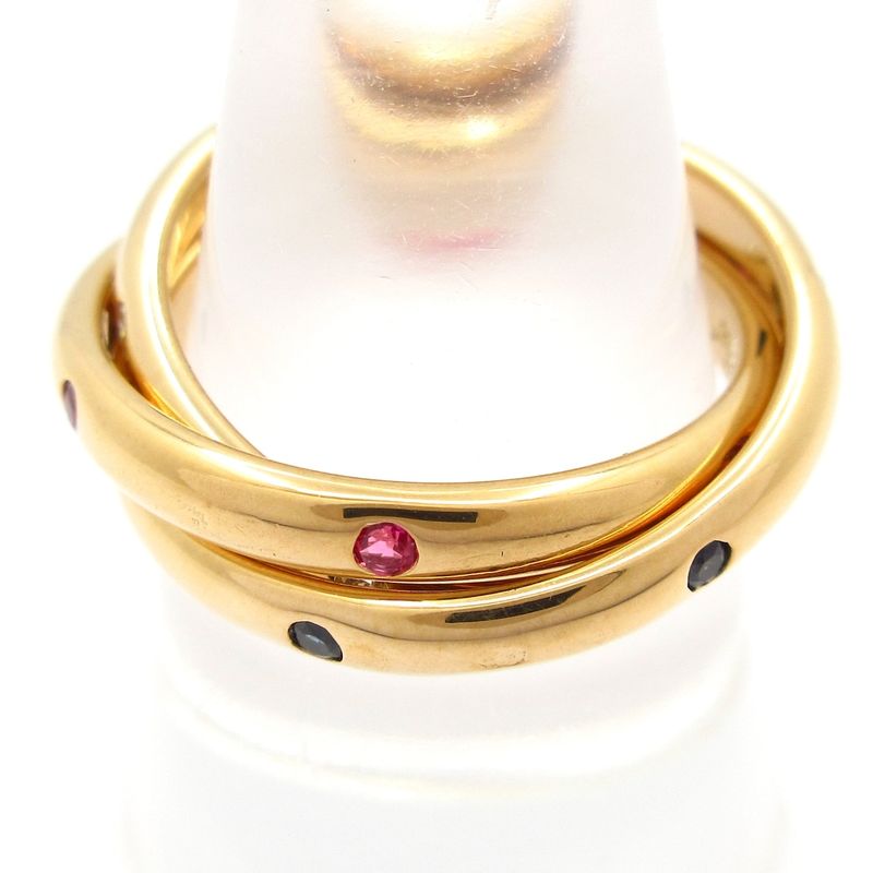 Cartier 3ring 53 Constellation 18K Yellow Gold X Diamonds X Rubies X Sapphires