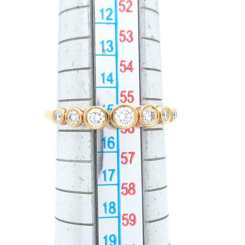 Tiffany & Co Ring Tiffany Jazz Graduated Band Ring 18K Pink Gold X Diamonds 7P