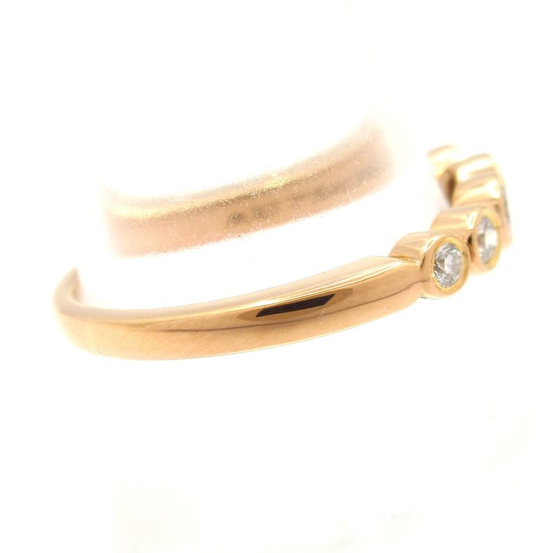 Tiffany & Co Ring Tiffany Jazz Graduated Band Ring 18K Pink Gold X Diamonds 7P