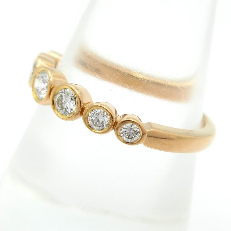 Tiffany & Co Ring Tiffany Jazz Graduated Band Ring 18K Pink Gold X Diamonds 7P