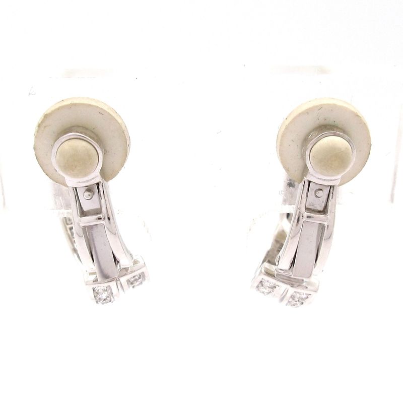 Cartier Earring Three Bangles N8013100 18K White Gold X Diamonds