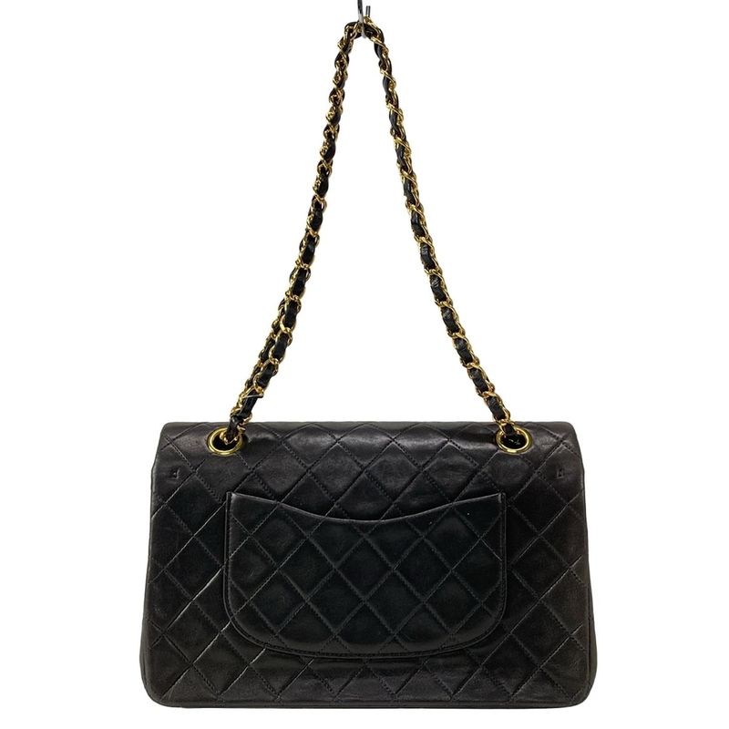Chanel Shoulder Bag Double Flap Matelasse A01112 Black Chain Shoulder/gold
