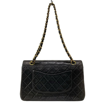 Chanel Shoulder Bag Double Flap Matelasse A01112 Black Chain Shoulder/gold