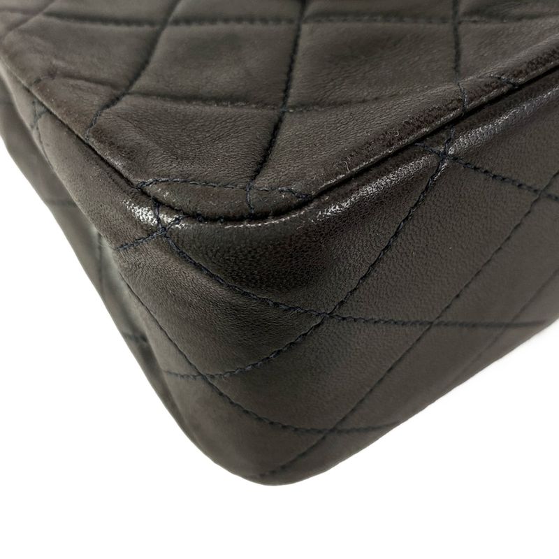 Chanel Shoulder Bag Double Flap Matelasse A01112 Black Chain Shoulder/gold