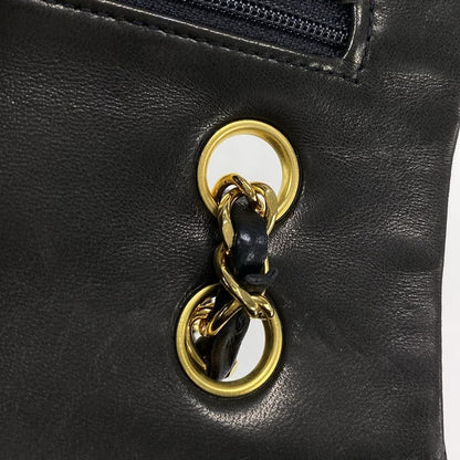 Chanel Shoulder Bag Double Flap Matelasse A01112 Black Chain Shoulder/gold