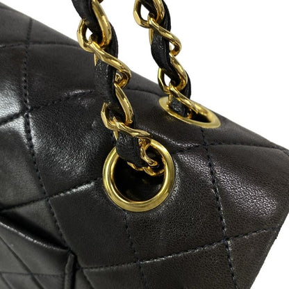 Chanel Shoulder Bag Double Flap Matelasse A01112 Black Chain Shoulder/gold