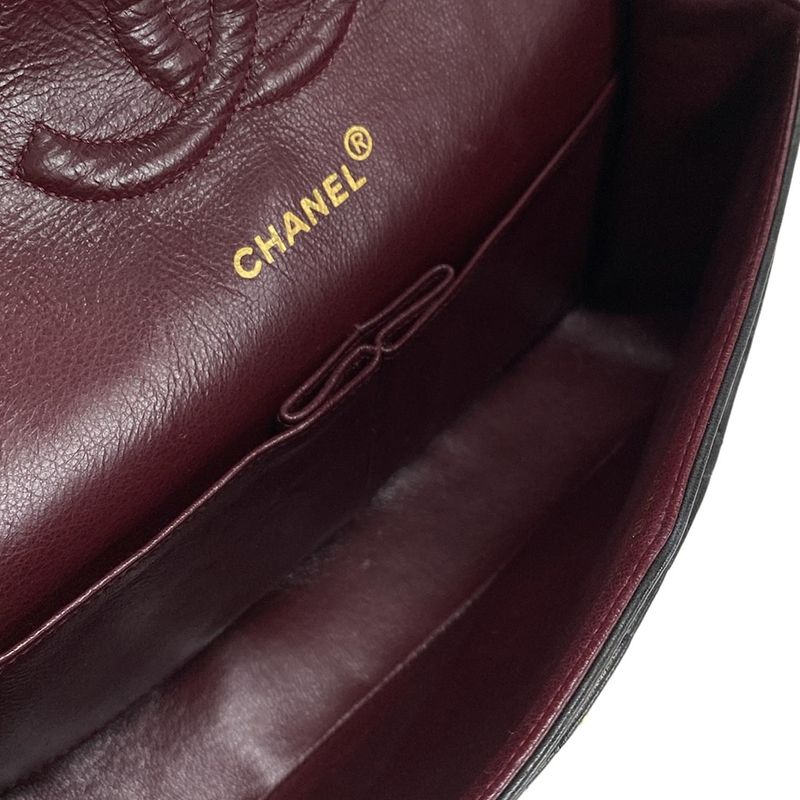 Chanel Shoulder Bag Double Flap Matelasse A01112 Black Chain Shoulder/gold