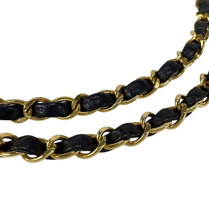 Chanel Shoulder Bag Double Flap Matelasse A01112 Black Chain Shoulder/gold