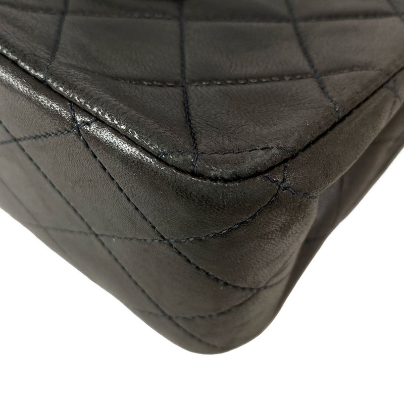 Chanel Shoulder Bag Double Flap Matelasse A01112 Black Chain Shoulder/gold