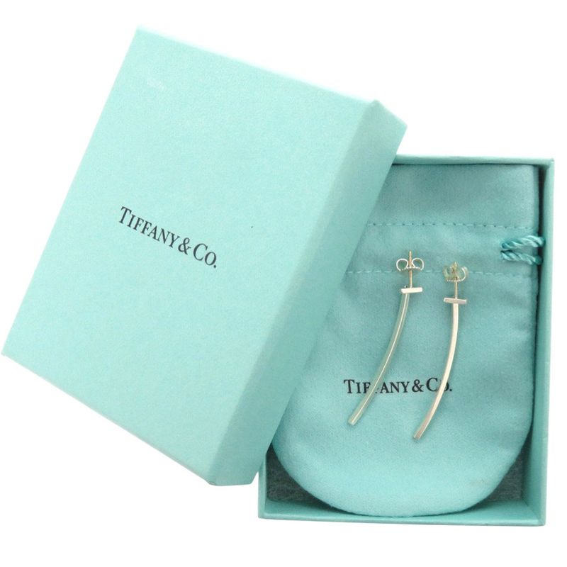Tiffany & Co T-wire Bar Earrings Silver 925 Accessories 0268 Tiffany & Co