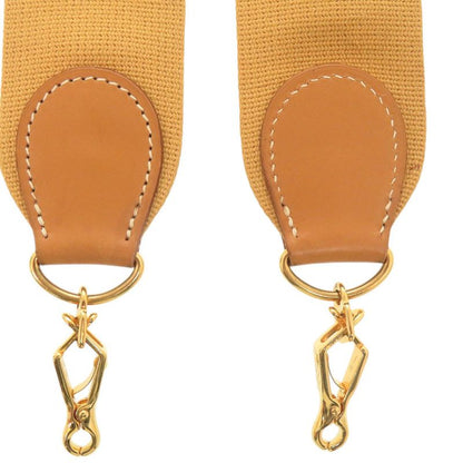 Hermes Evelyn Strap Canvas Leather Natural Gold Hardware Shoulder Strap 0157