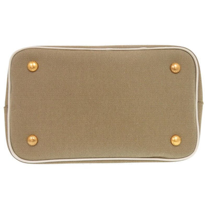 Prada LOGO Jacquard 1ba172 Leather Jacquard Corda Talc Beige White Shoulder Bag