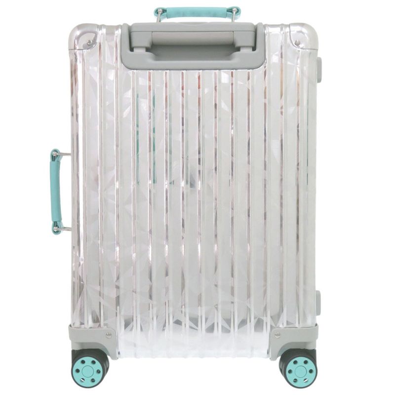 Rimowa X Tiffany & Co Lock-cut Cabin 9739001600 Aluminum/leather Silver