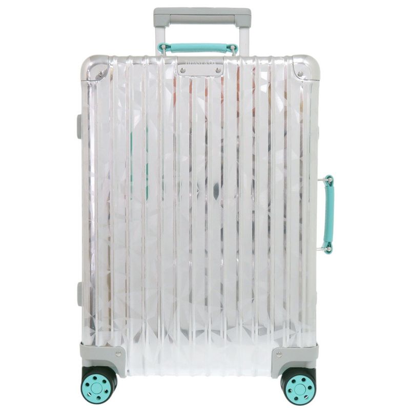 Rimowa X Tiffany & Co Lock-cut Cabin 9739001600 Aluminum/leather Silver