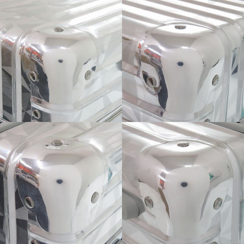 Rimowa X Tiffany & Co Lock-cut Cabin 9739001600 Aluminum/leather Silver
