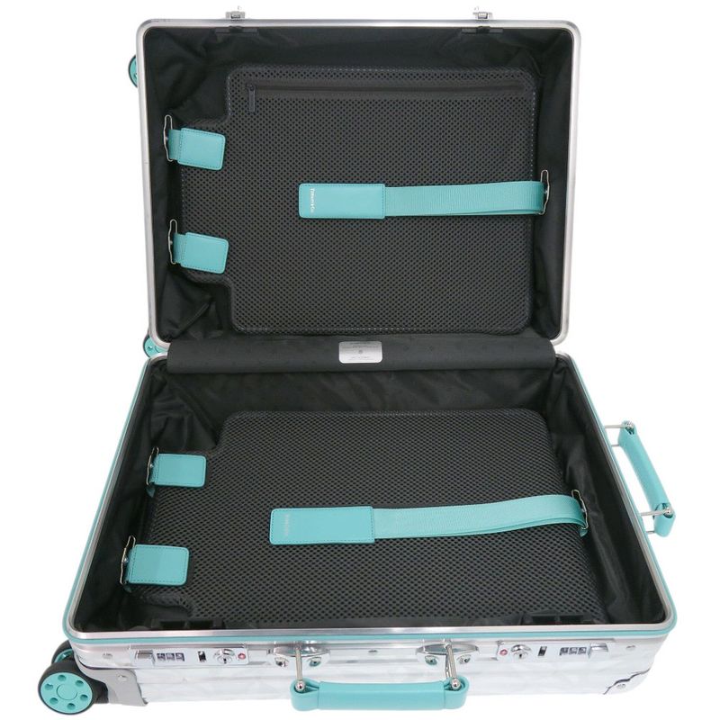 Rimowa X Tiffany & Co Lock-cut Cabin 9739001600 Aluminum/leather Silver