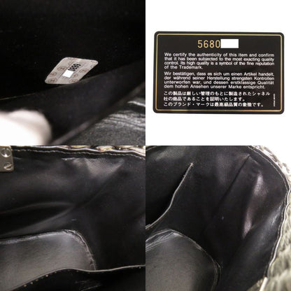 Chanel Straw Gray Basket Bag Handbag 1538 Chanel