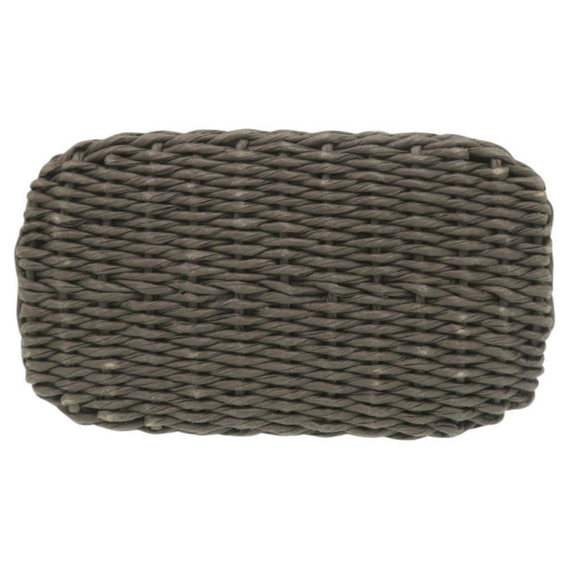 Chanel Straw Gray Basket Bag Handbag 1538 Chanel