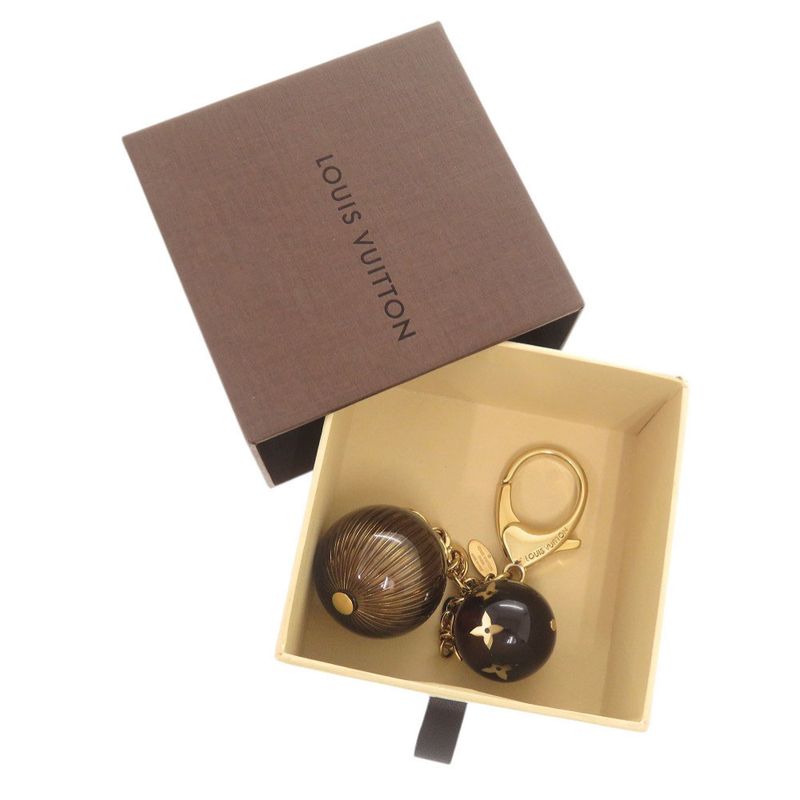 Louis Vuitton M66980 Metal Brown Gold Bag Charm Key Holder LV 0071 Louis Vuitton