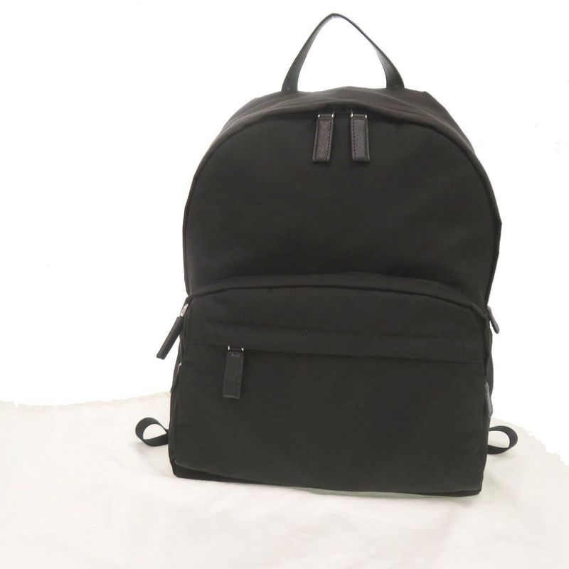 Prada Nylon Black Backpack Daypack Black 1213 Prada