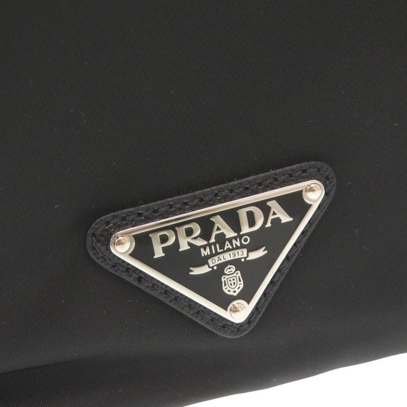 Prada Nylon Black Backpack Daypack Black 1213 Prada