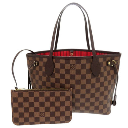 Louis Vuitton Neverfull PM Damier With Pouch N41359 Brown Tote Bag LV 0701