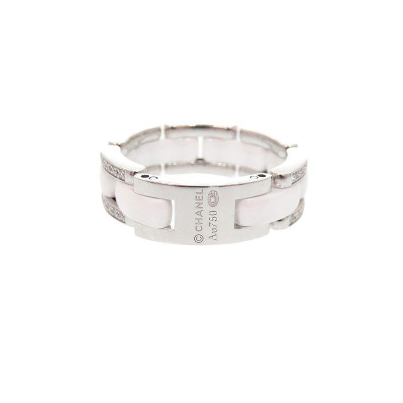 Chanel Ultra Collection Medium #60 18K White Gold 750wg Diamond White Ceramic