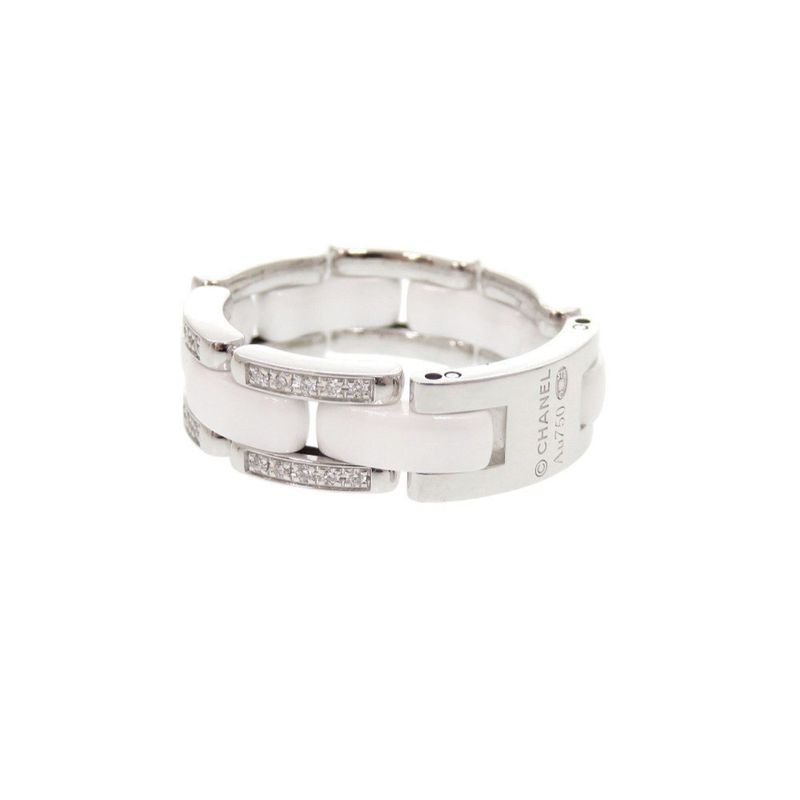 Chanel Ultra Collection Medium #60 18K White Gold 750wg Diamond White Ceramic