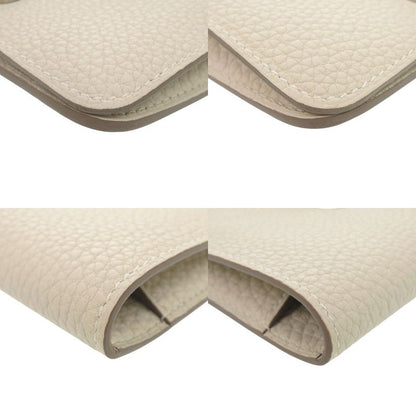 Hermès Dogon Compact Taurillon Clemence B Fold Wallet Marked Beton B (2023)