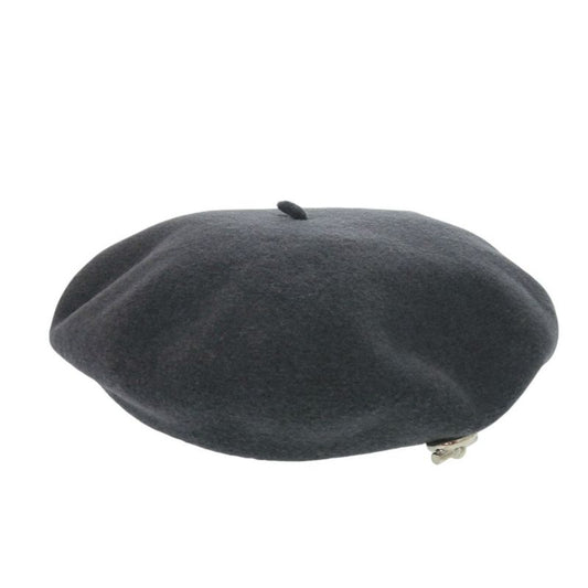 Hermes Beret Wool Grey Silver 1456 Hermes