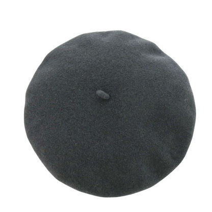 Hermes Beret Wool Grey Silver 1456 Hermes